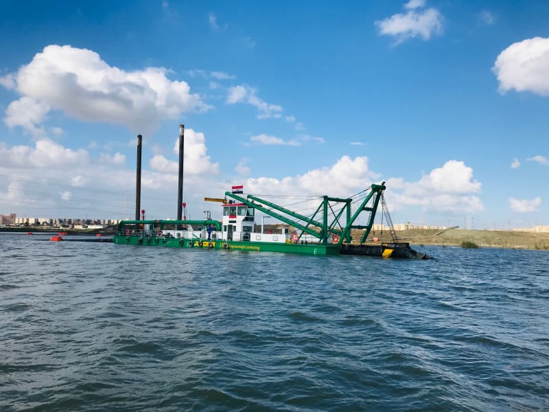 Draga aspirante con taglierina idraulica JLCSD500 da 20 pollici, 4000 m3/h per dragaggio e attività minerarie