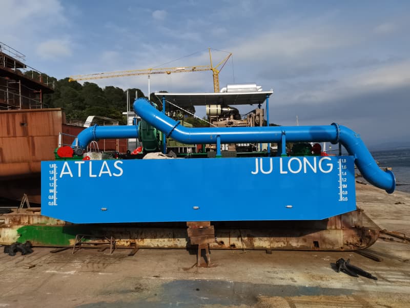 Stazione di pompaggio galleggiante, pompa booster per estendere la distanza di scarico della draga