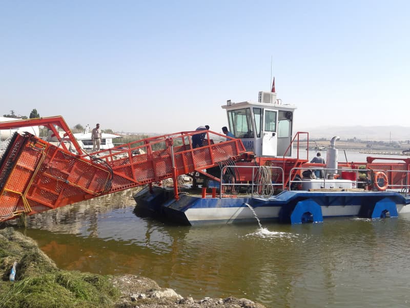 Nave per la pulizia automatica dell'acqua/Raccolta di alghe acquatiche/Barca per la raccolta dei rifiuti